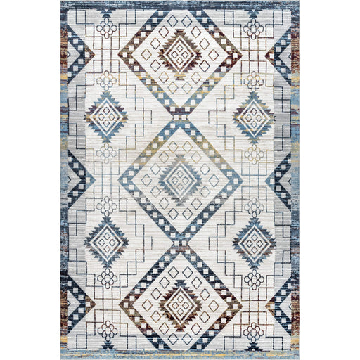 nuLOOM Kyleigh Machine Washable Southwestern Area Rug, Grey, 5x8 ft