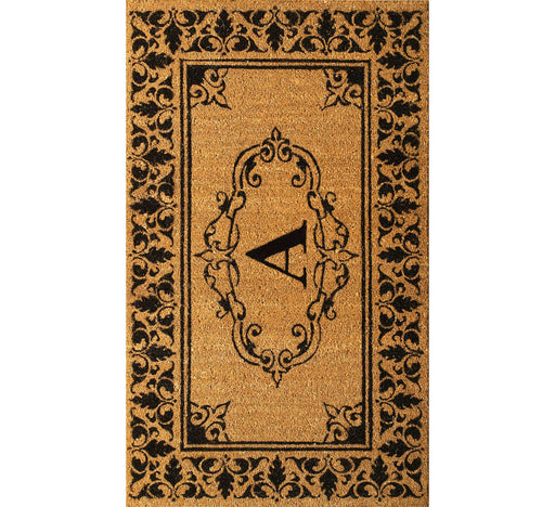 1'5 x 2'5 Diamond Indoor/Outdoor Coir Doormat Natural/Black - Entryways