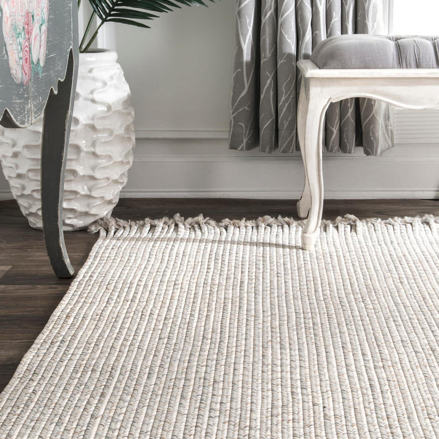 Braided Courtney Tassel Indoor/Outdoor Area Rug — nuLOOM