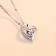 Silver Heart-Shaped Necklace Necklaces Claire & Clara 