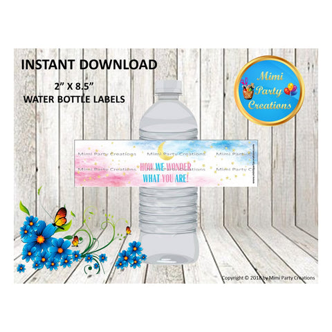 Baby Shower Water Bottle Labels - Baby Boy Basketball Blue & Orange Un –  Mimi Party Creations