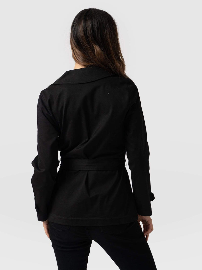 Safari Jacket Black - Women's Jackets | Saint + Sofia® EU
