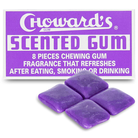 Choward's Scented Gum - Floral Flavours - Fruit Flavours - Breath Freshener - Unique Scent - Retro Packaging