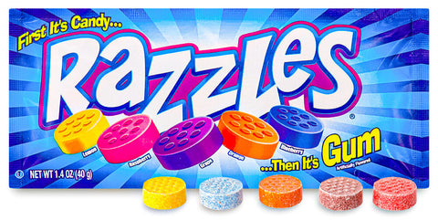 Razzles - Nostalgic Candy - Razzles Candy - 80s Candy - Christmas Candy - Christmas Gift - Christmas Treats