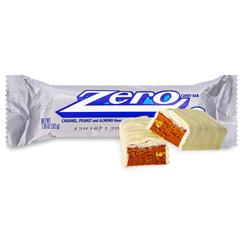 zero candy bar, zero chocolate bar, zero chocolate, white chocolate