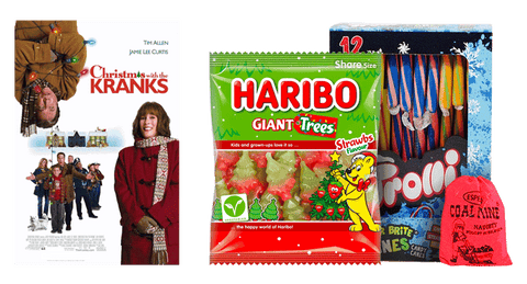Christmas with the Kranks - Haribo Giant Trees - Trolli Candy Canes - Coal Mine Gum - Christmas with the Krank Movie - Christmas Candy - Christmas Treats
