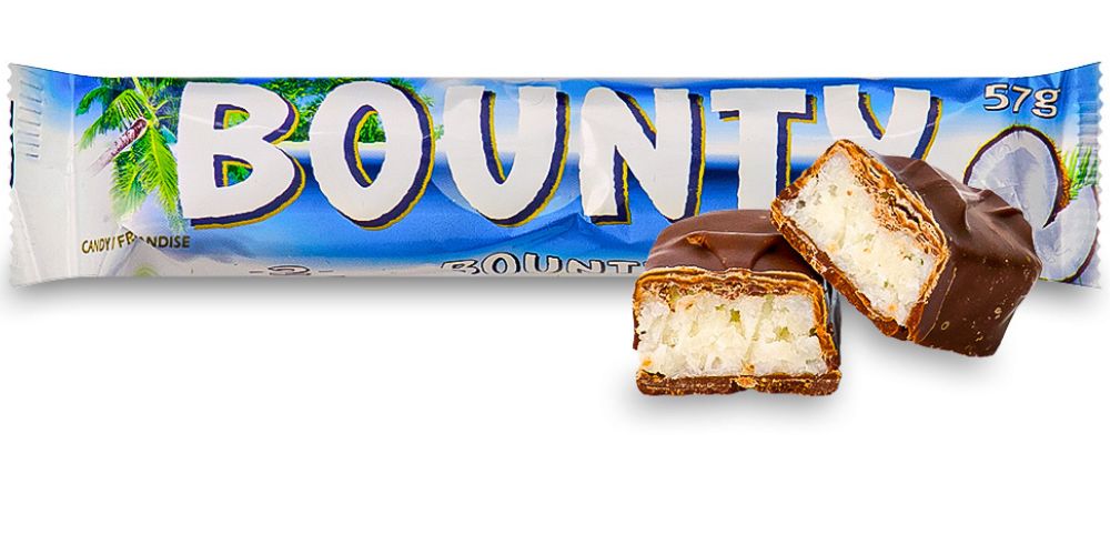 Bounty Bar - Mars Canada - Top 20 Canadian Chocolate Bars