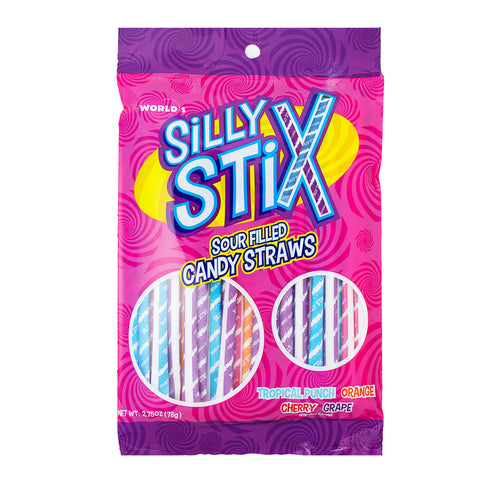 Silly Stix - Silly Stix Straws - Candy Straws - Straw Candy - Sour Candy