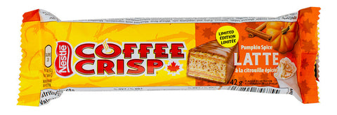 Coffee Crisp Pumpkin Spice Latte, Seasonal Candy, Autumn-Inspired Treat - Coffee Crisp - Canadian Chocolate