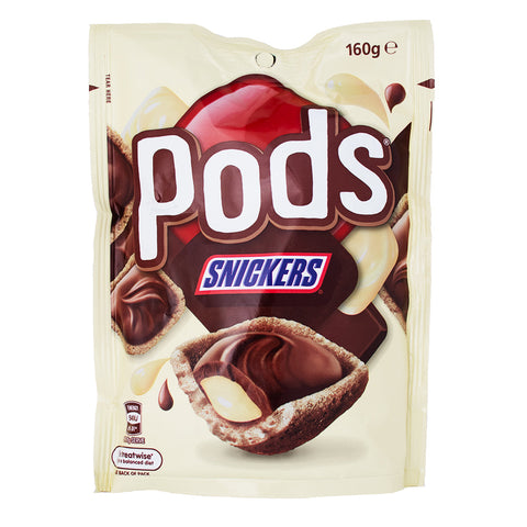Pods Snickers - Chocolate Treats - Creamy Caramel - Crunchy Peanuts - Milk Chocolate - Poppable Form