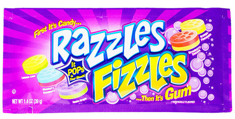 Razzles - Razzles Candy - Retro Candy - 80s Candy - Nostalgic Candy - Gum - Gum Candy