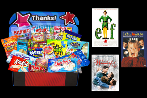 Movie Night - Fun Box - Movie Candy - Christmas Candy - Christmas Treats - Old Fashioned Candy - Old Fashion Candy - Old Fashioned Christmas Candy - Old Fashion Christmas Candy