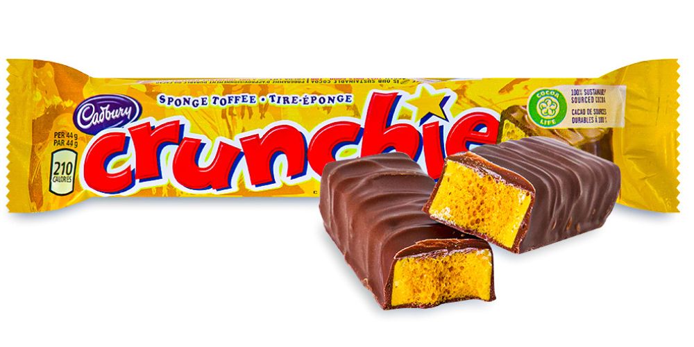 Crunchie Bar - Cadbury Canada - Top 20 Canadian Chocolate Bars