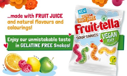 Fruit-Tella Sour Snakes Candies-120 g