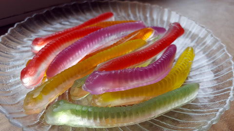 halloween prank, gummy worms