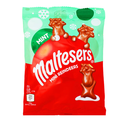 Maltesers - Maltesers Chocolate - Maltesers Mint Chocolate - Maltesers Mint Reindeer Chocolate - Christmas Candy - Christmas Treats
