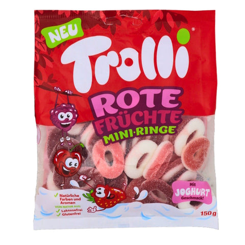 trolli, trolli gummies, red candy, red candies