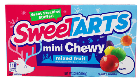 Sweetarts Christmas Mini Chewy Theatre Box - Chewy Candy Stuffers