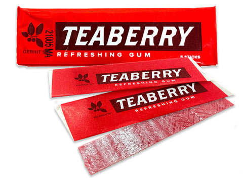 Teaberry Chewing Gum - Gum - Chewing Gum - Nostalgic Candy - Refreshing Flavour - Teaberry