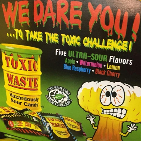 toxic waste hazardously sour candy challenge