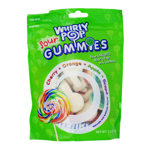 Adam & Brooks Whirly Pop Sour Gummies - Whirly Lollipop - Sour Gummy - Sour Gummies