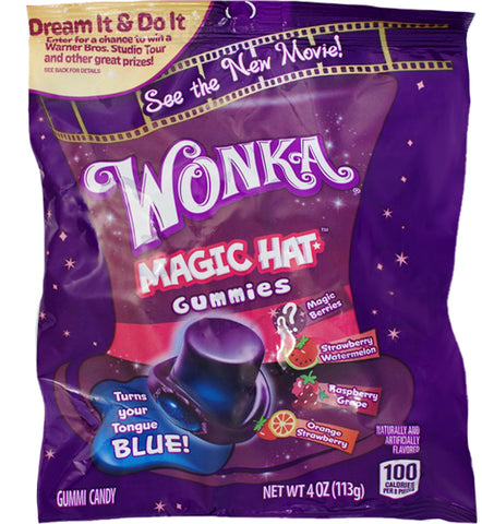 Wonka Magic Hat - Willy Wonka Candy - Wonka Candy - Gummy - Gummy Candy - Wonka Gummies