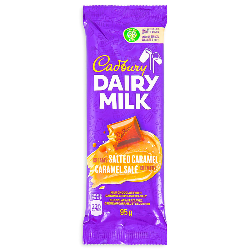Cadbury Dairy Milk Creamy Salted Caramel Bars New