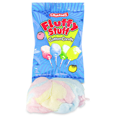 Fluffy Stuff Cotton Candy, 2.5-Ounce Bags (Pack of 12)