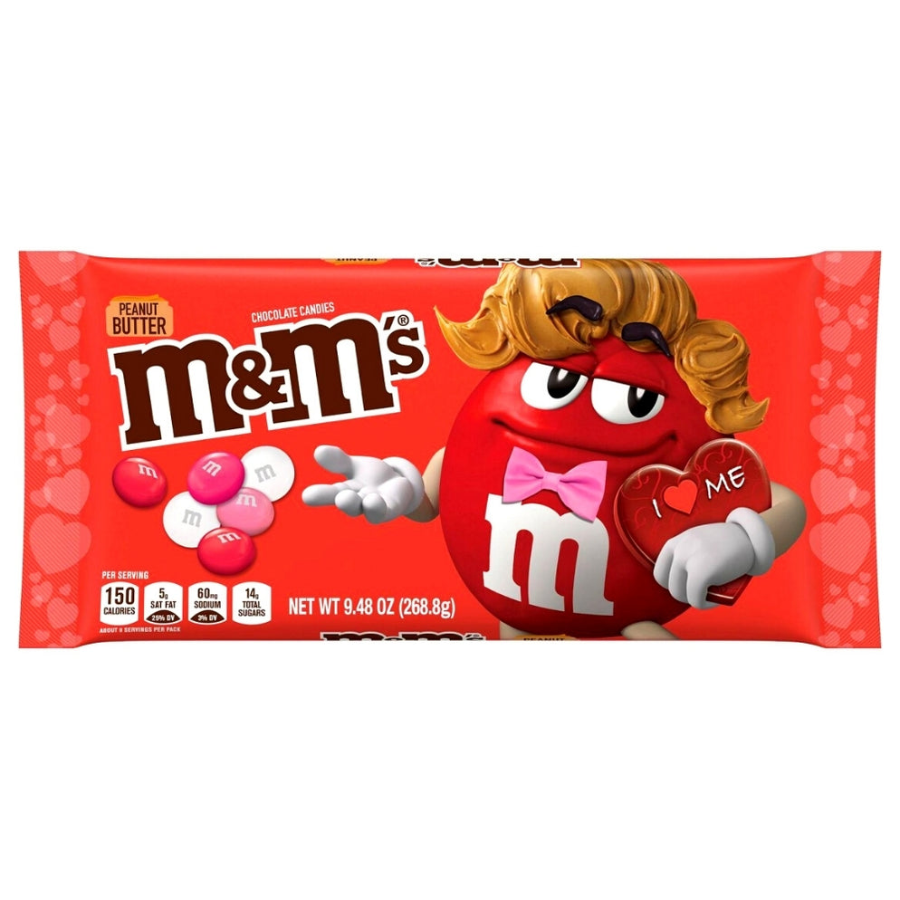 M&M Valentine Peanut Butter Bag 268.8g Candy Funhouse