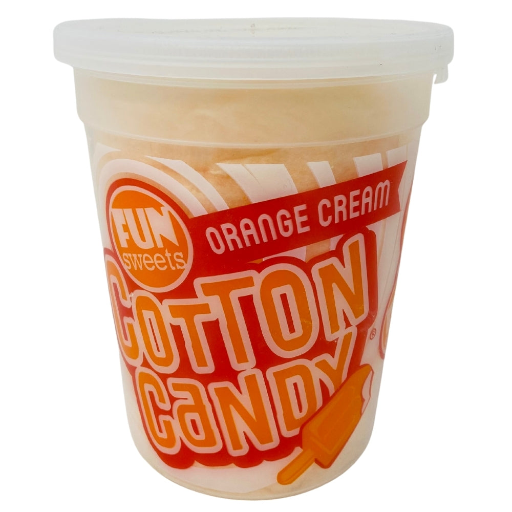 Fun Sweets Cotton Candy Orange Cream 2oz Candy Funhouse 2822