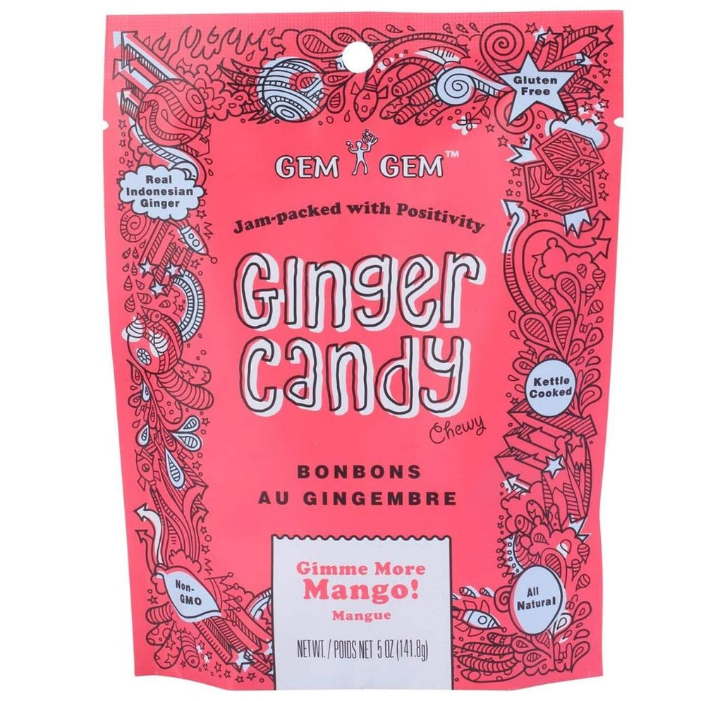 Gem Gem Mango Ginger Candy All Natural Candy 3948