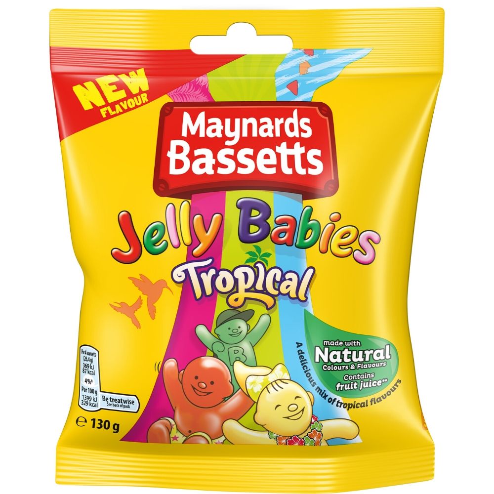 Maynards Bassetts Jelly Babies Tropical British Candy