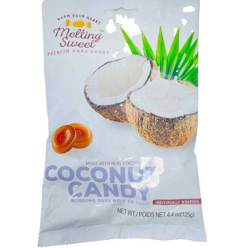 Melting Sweet Coconut Hard Candy 125g Candy Funhouse 5707