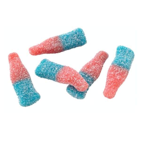 Sour Bubblegum Bottles Gummy Candies | Bulk Candy