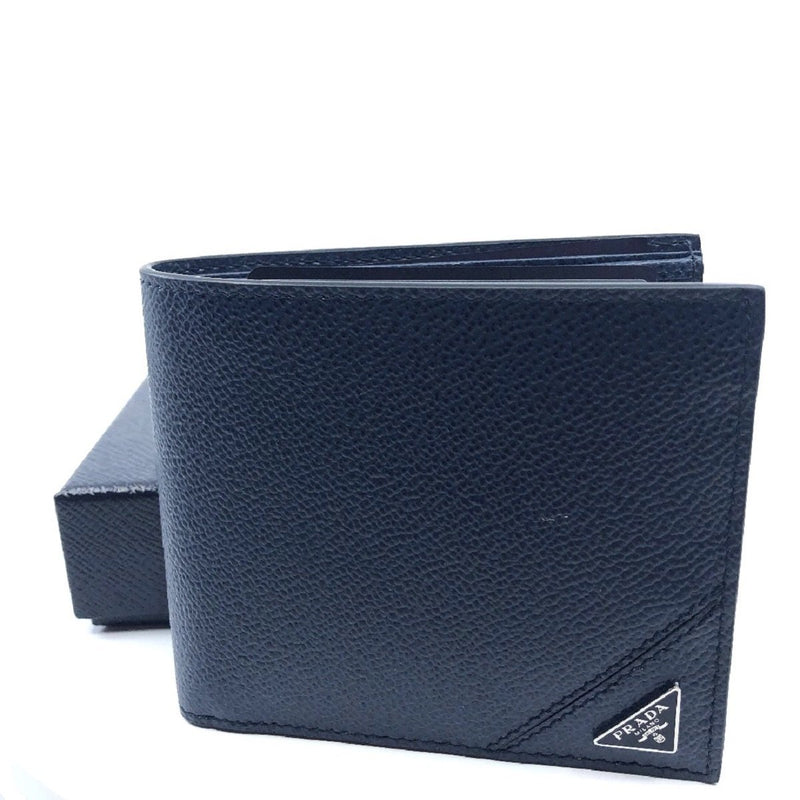 vitello grain prada wallet