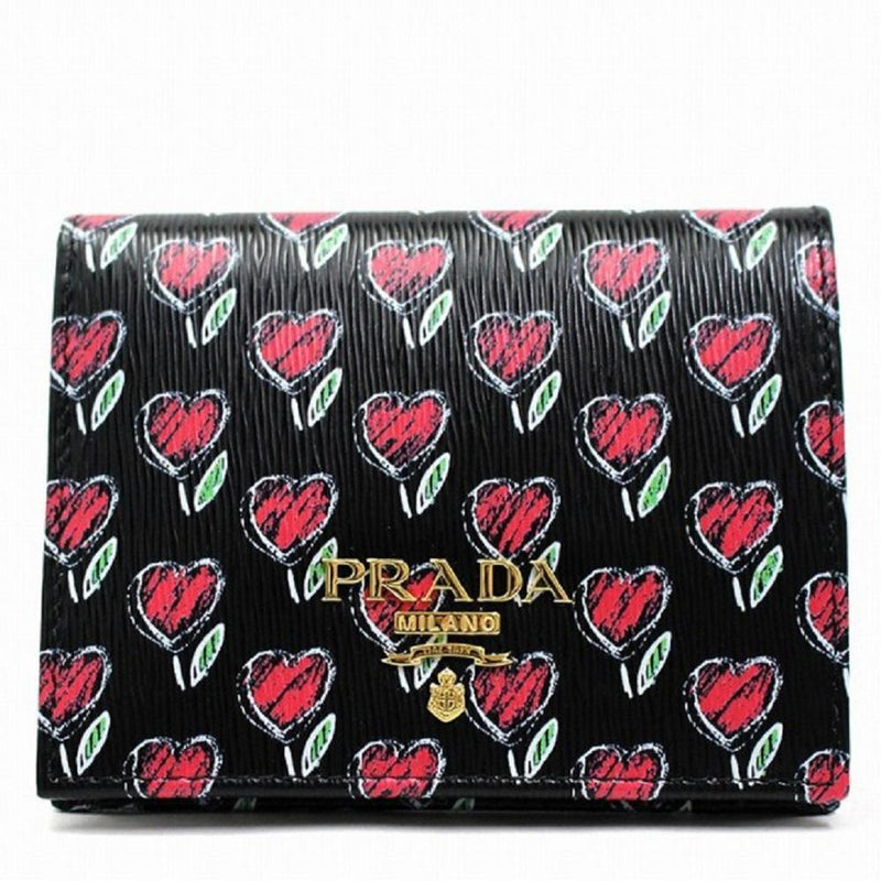 prada heart wallet