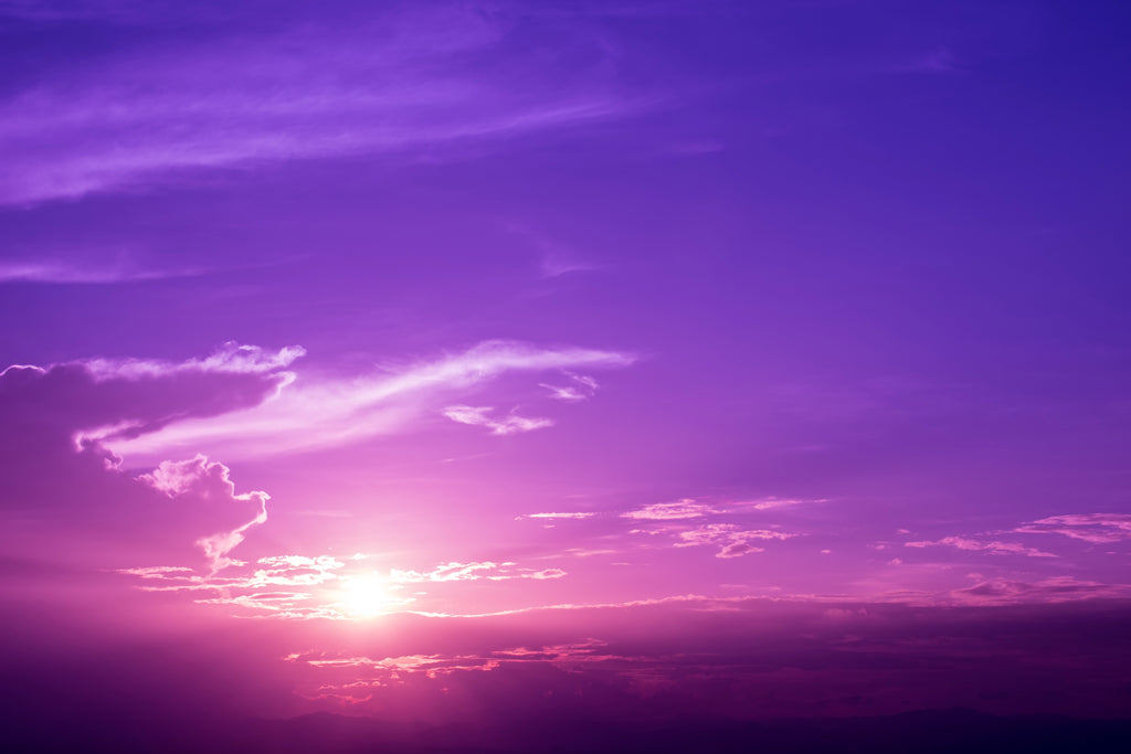 Purple pink sunrise