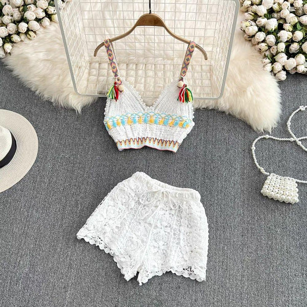 Buy Lebanon Crochet 3 Pc Set - ResortWear for Women Online in India