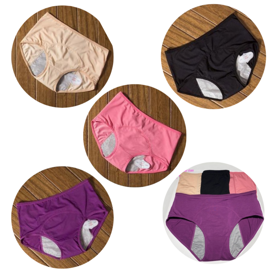 5 Pcs Period Panties Reusable Menstrual Underwear Leak Proof Moon Time Store 