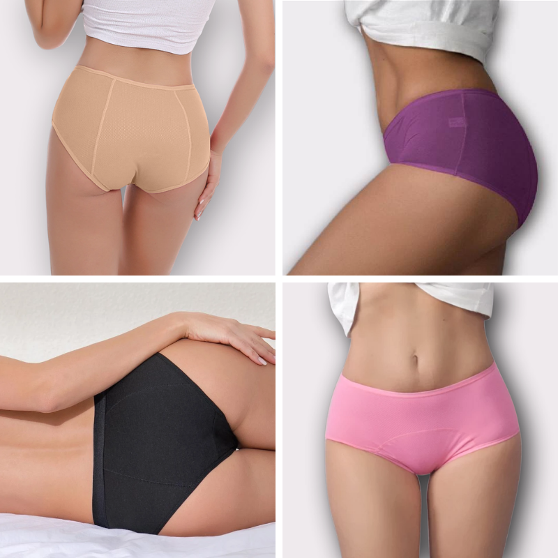 5 Pcs Period Panties Reusable Menstrual Underwear Leak Proof Moon Time Store 