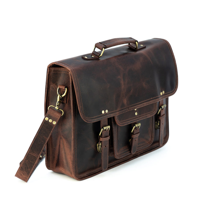 Buffalo Leather Briefcase – Kodiak Leather Co.