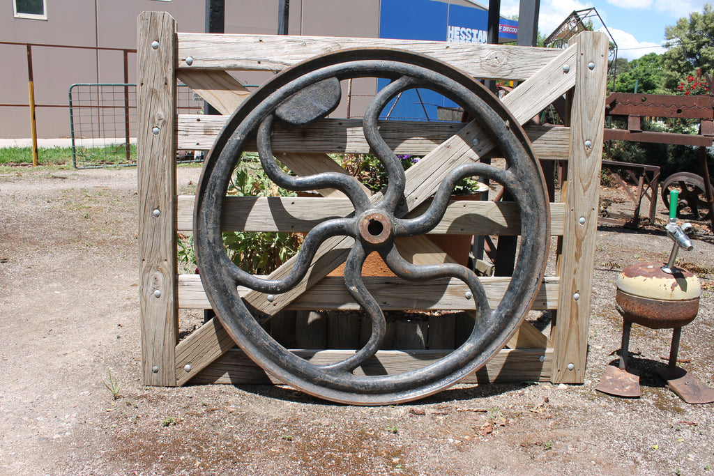 large pulley wheel