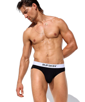 RUFSKIN® TYLER WHITE Stretch Double-Sided Brushed Knit Euro-Cut Underwear