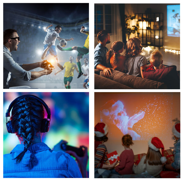 Projection paint - watching movies and playing games