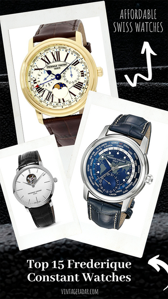 Top 15 meilleures montres constantes Frédérique | Montres suisses abordables