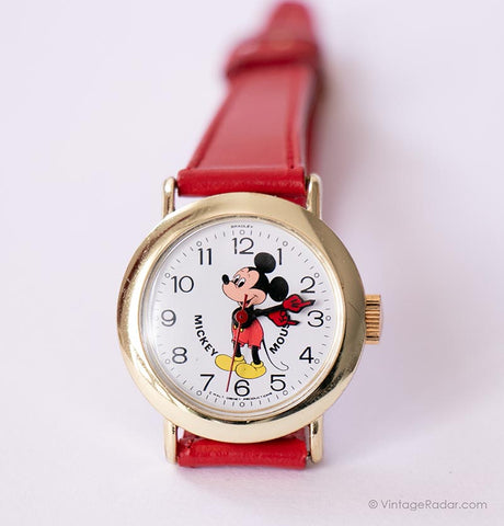 Bradley División de tiempo Mickey Mouse Mecánico reloj
