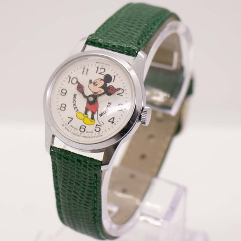  Rare Bradley Swiss Made Mickey Mouse Mechanical Watch Disney Models 015