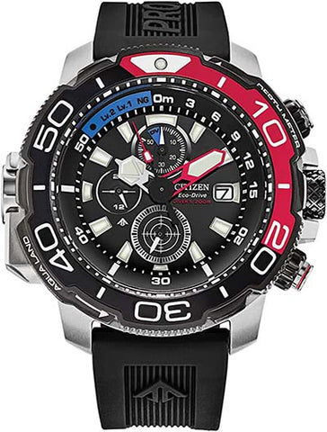 Citizen BJ2167-03E Men's Eco-Drive Promaster Aqualand Red Watch