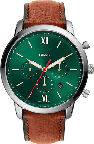 FOSSIL ساعة FS5735 للرجال نيوترا ستانلس ستيل كوارتز كرونوغراف