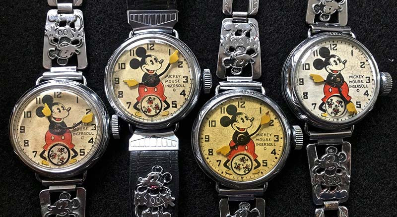 الثلاثينيات Mickey Mouse Ingersoll ساعات